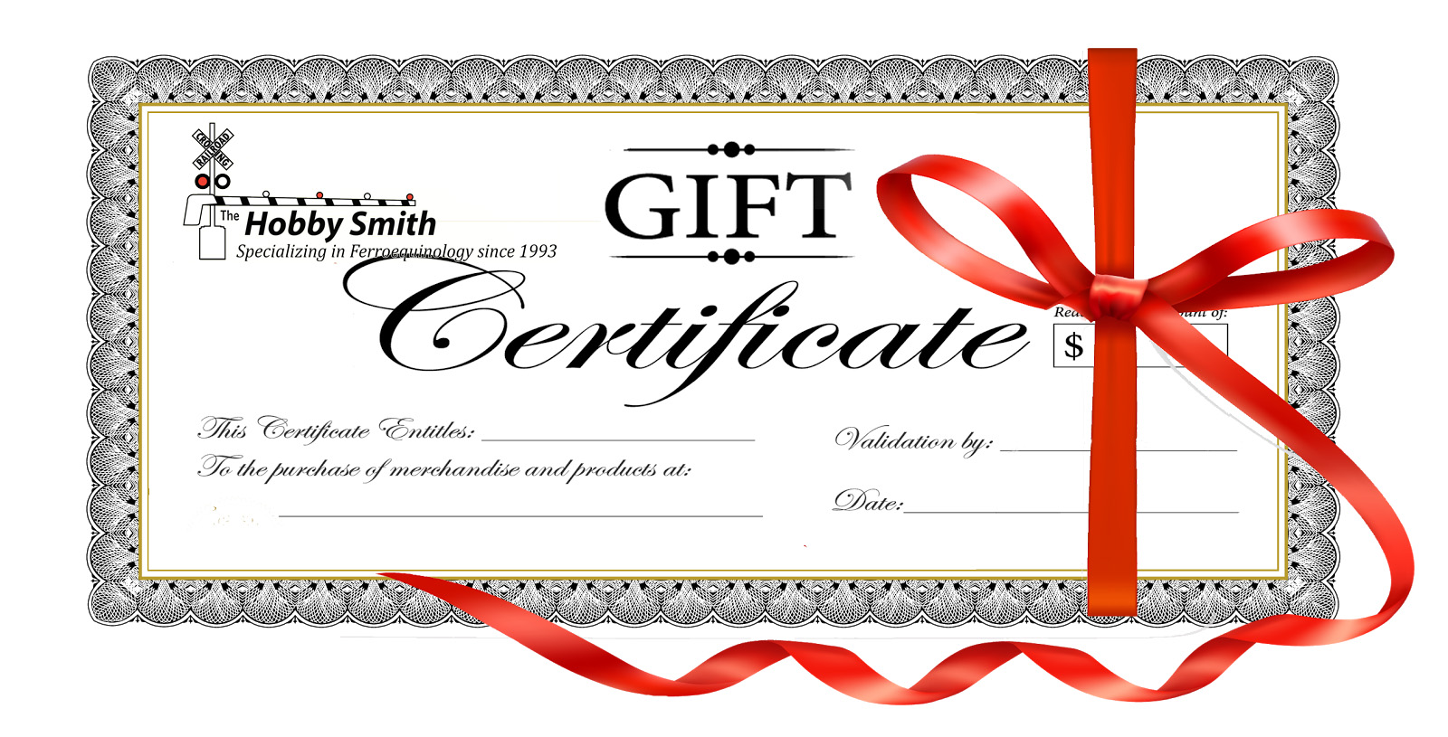 Gift Certificates Available at The Hobby Smith